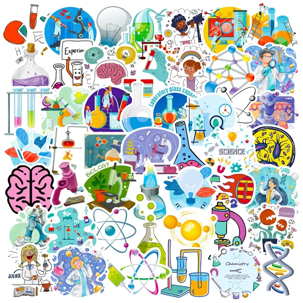 Laptop Accessories Kids - 50 pçs dos desenhos animados ciência