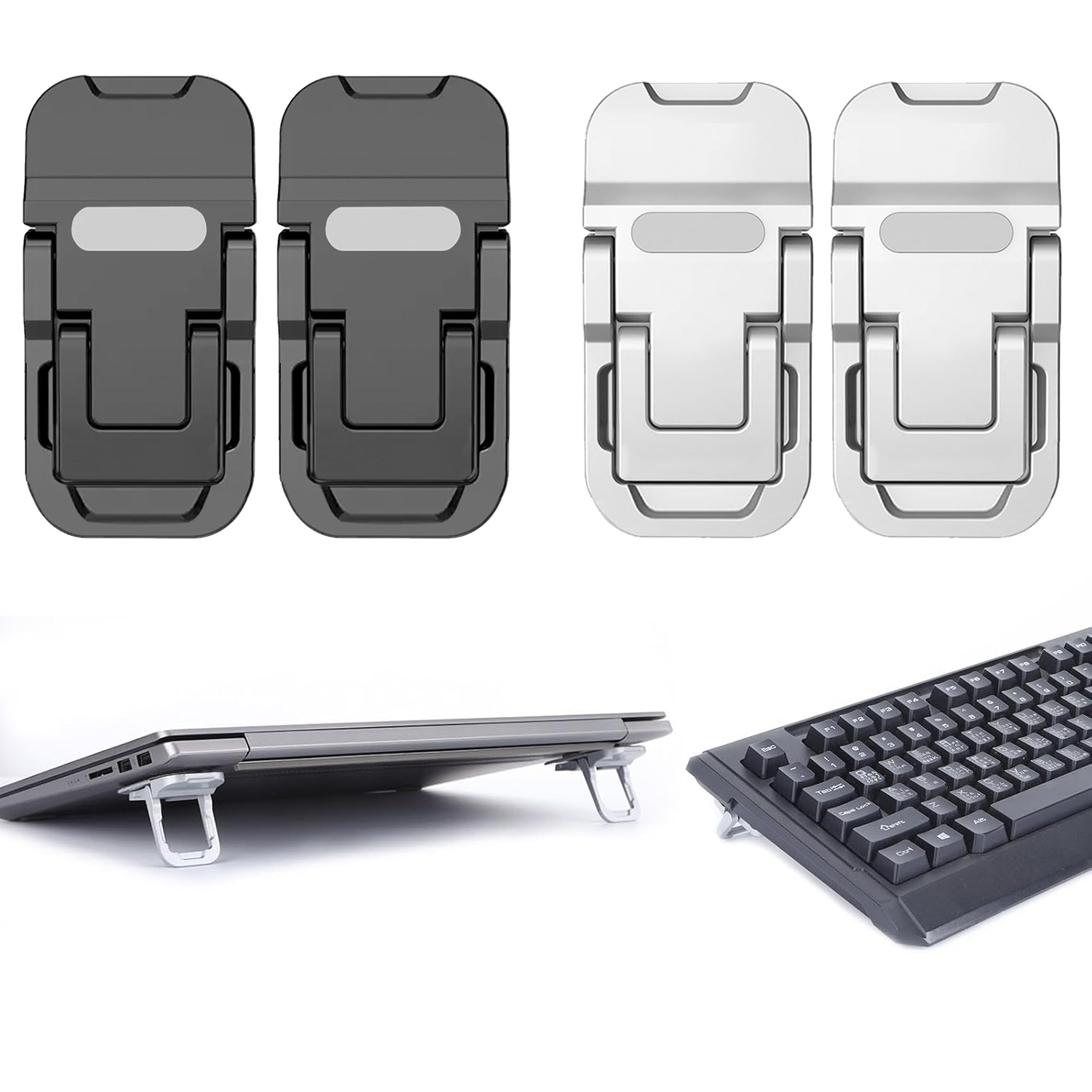 Laptop Stand Riser - Suporte Portátil Dobrável para Laptop, Ajustável,