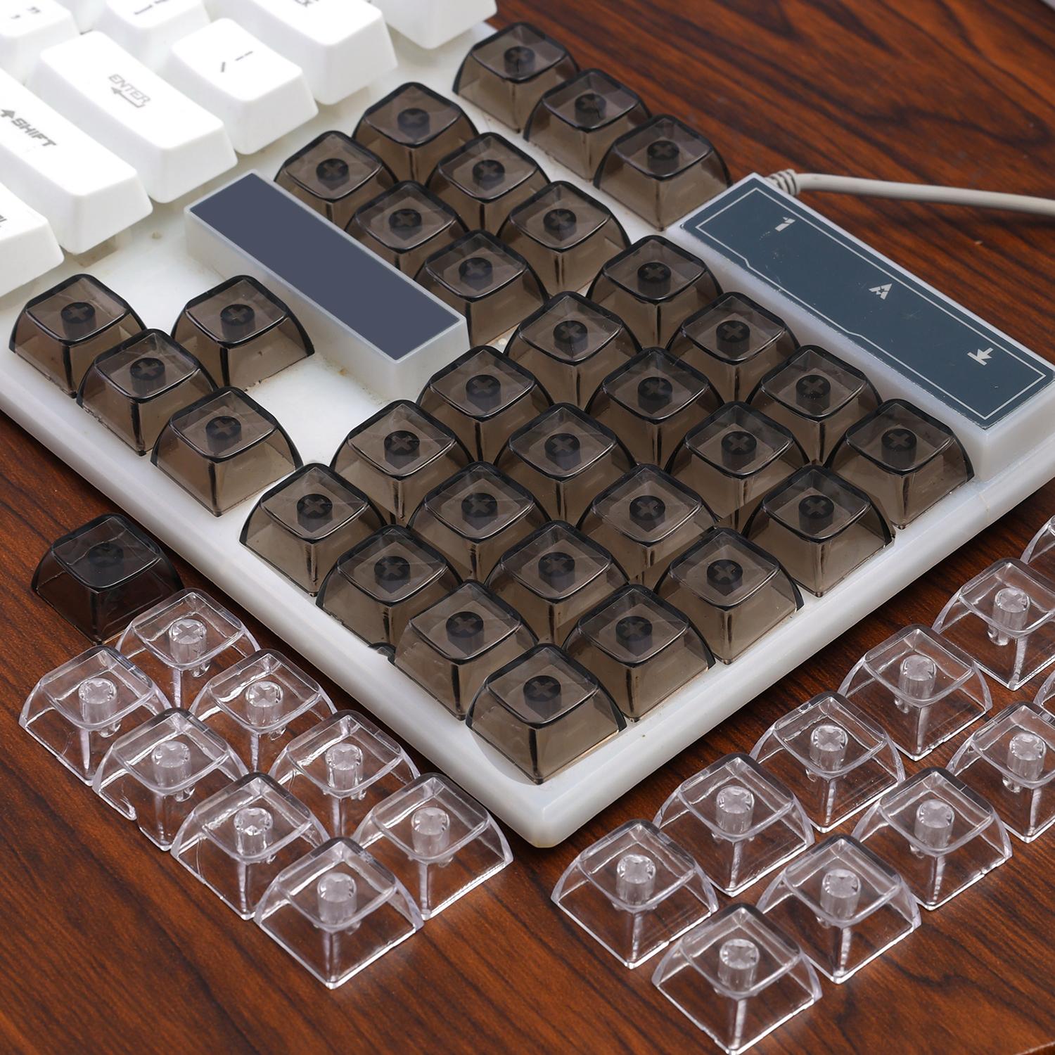 Keyboard Laptop Accessories - Teclas universais transparentes de plástico, teclas
