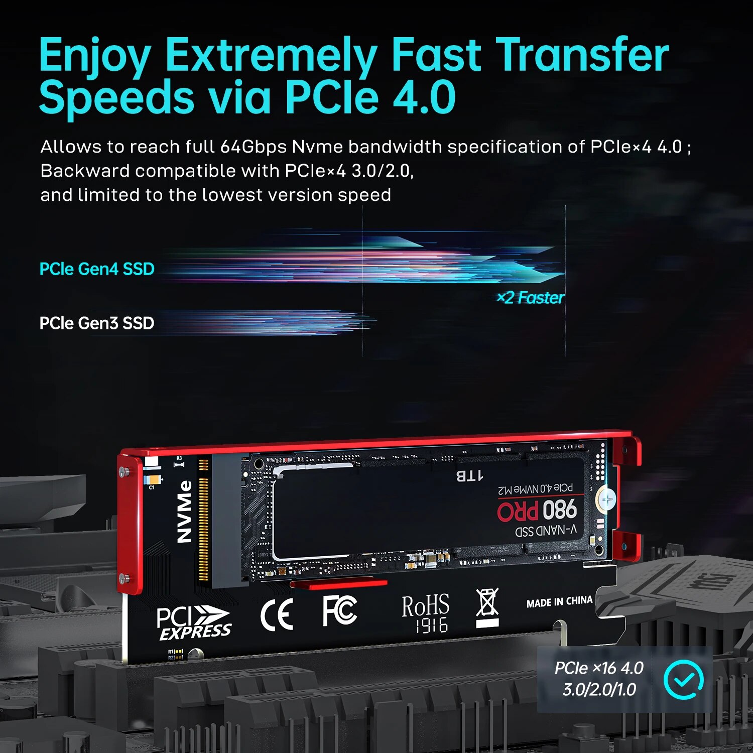 Adaptador JEYI M.2 NVMe para P - Samsung Ssd 980 Pro avaliação e preço