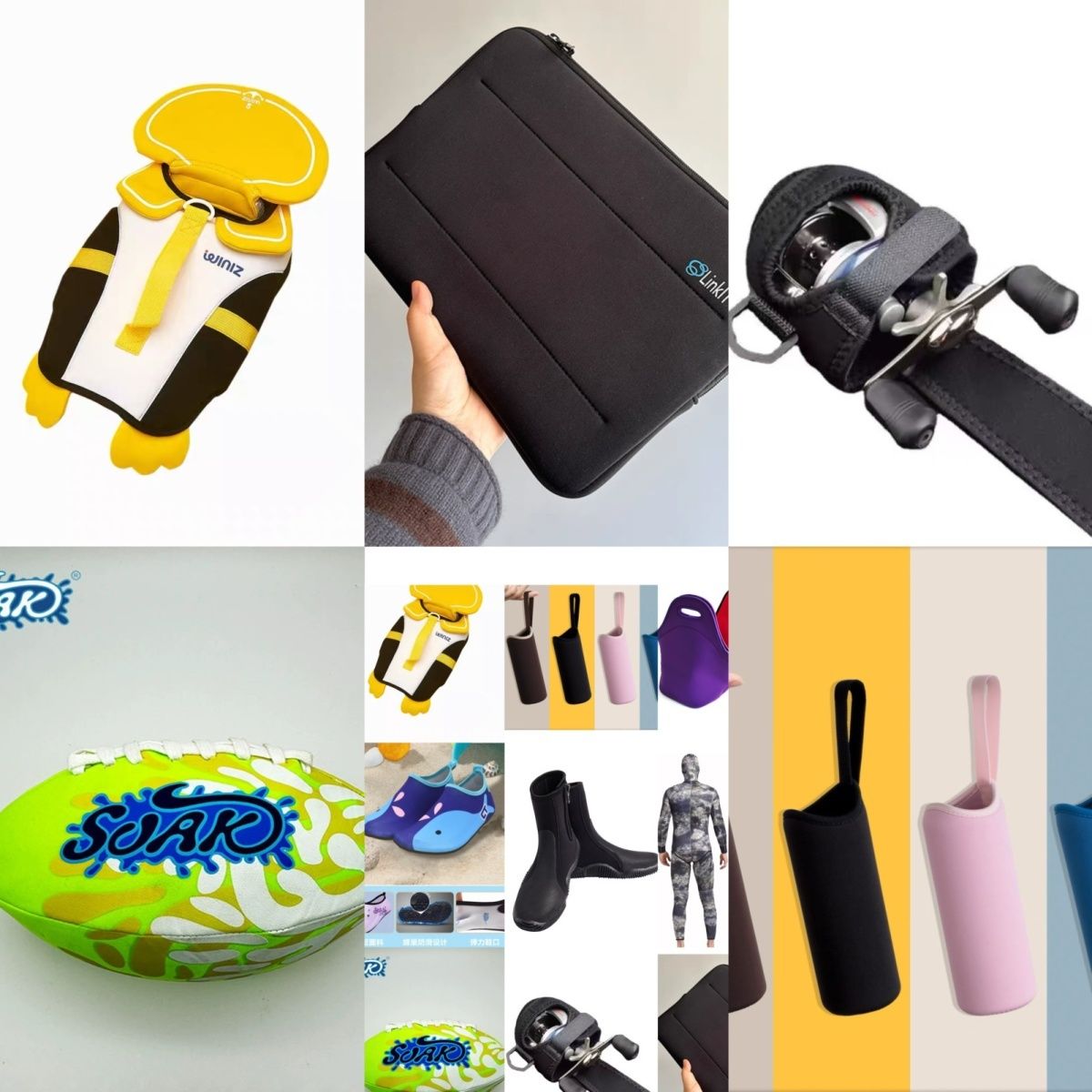 Tecido Neoprene SBR de 2mm com - Laptop Sleeve Neoprene avaliação e preço