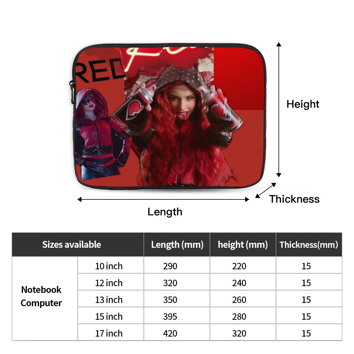Descendants 4 The Rise Of Red  - Laptop Accessories Pouch avaliação e preço